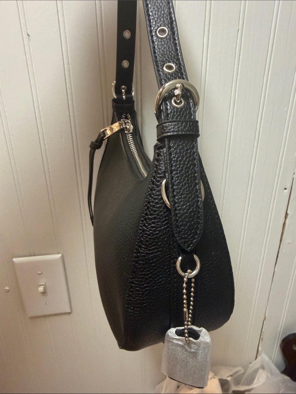 Coach Kleo Black Leather Shoulder Bag - Picture 3 of 8